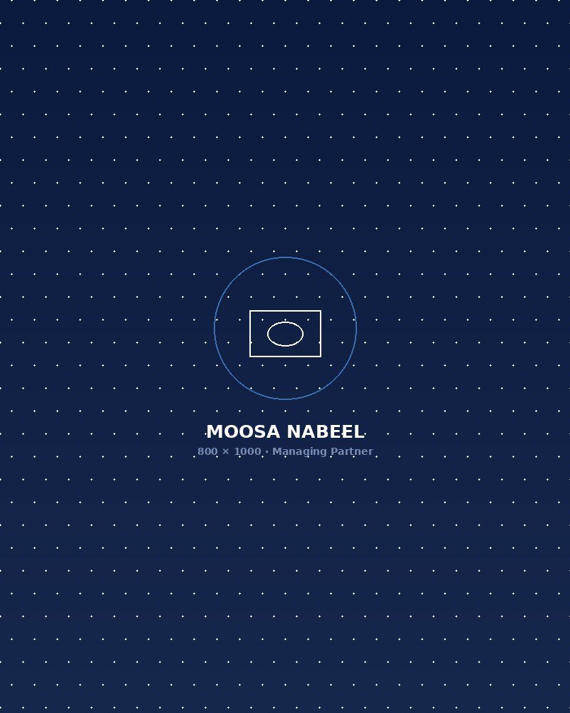Moosa Nabeel — Managing Partner